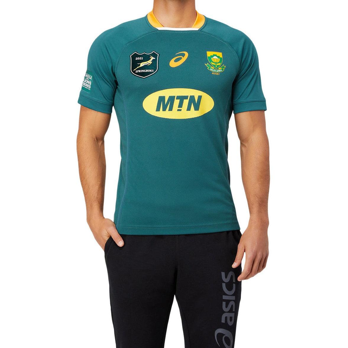 ASICS South Africa Springboks Mens Gameday Lions Rugby Shirt Rugby Heaven