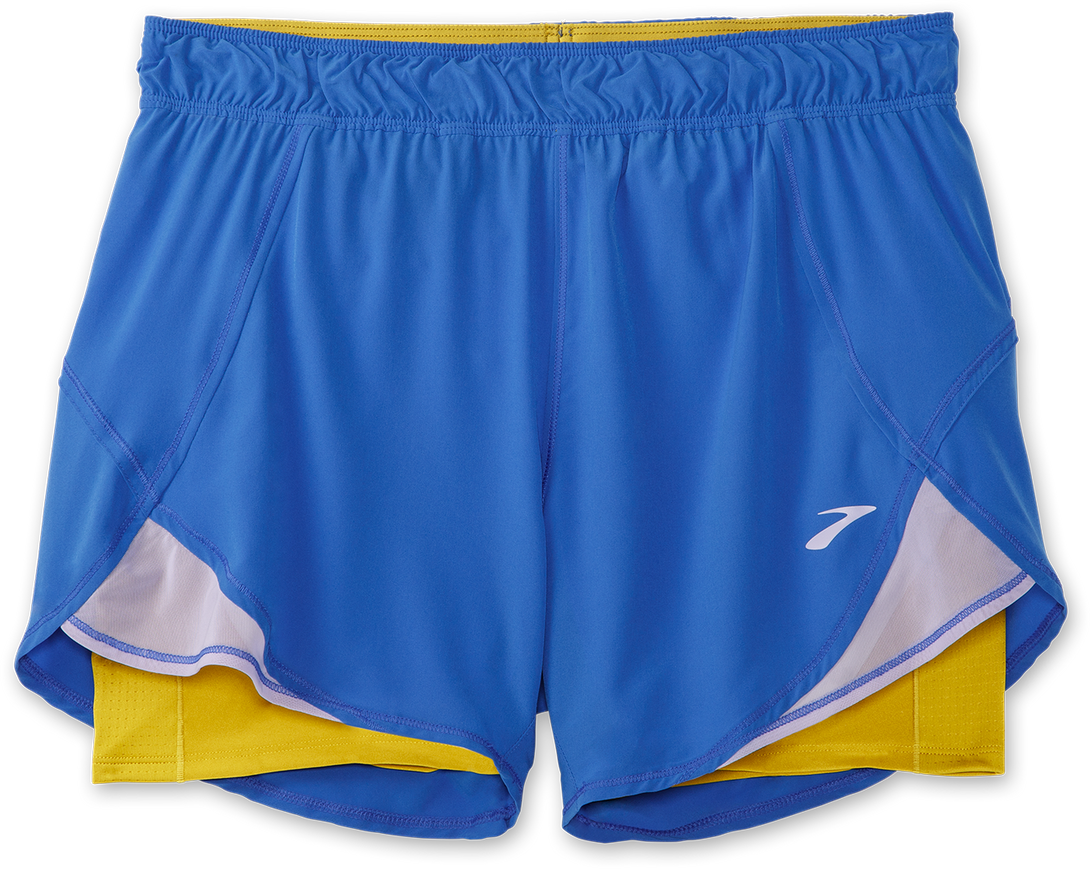 Brooks Chaser 5 2 in 1 Womens Running Shorts Rugby Heaven