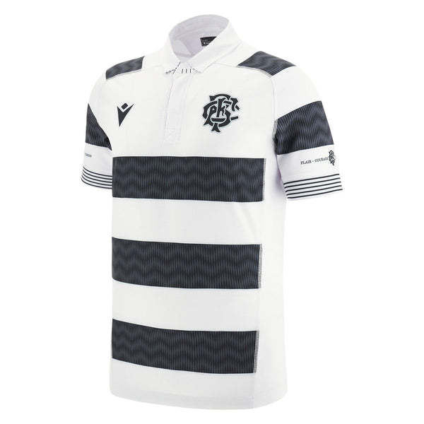 Macron Barbarians FC 23/24 Mens Home Slim Fit SS Rugby Shirt