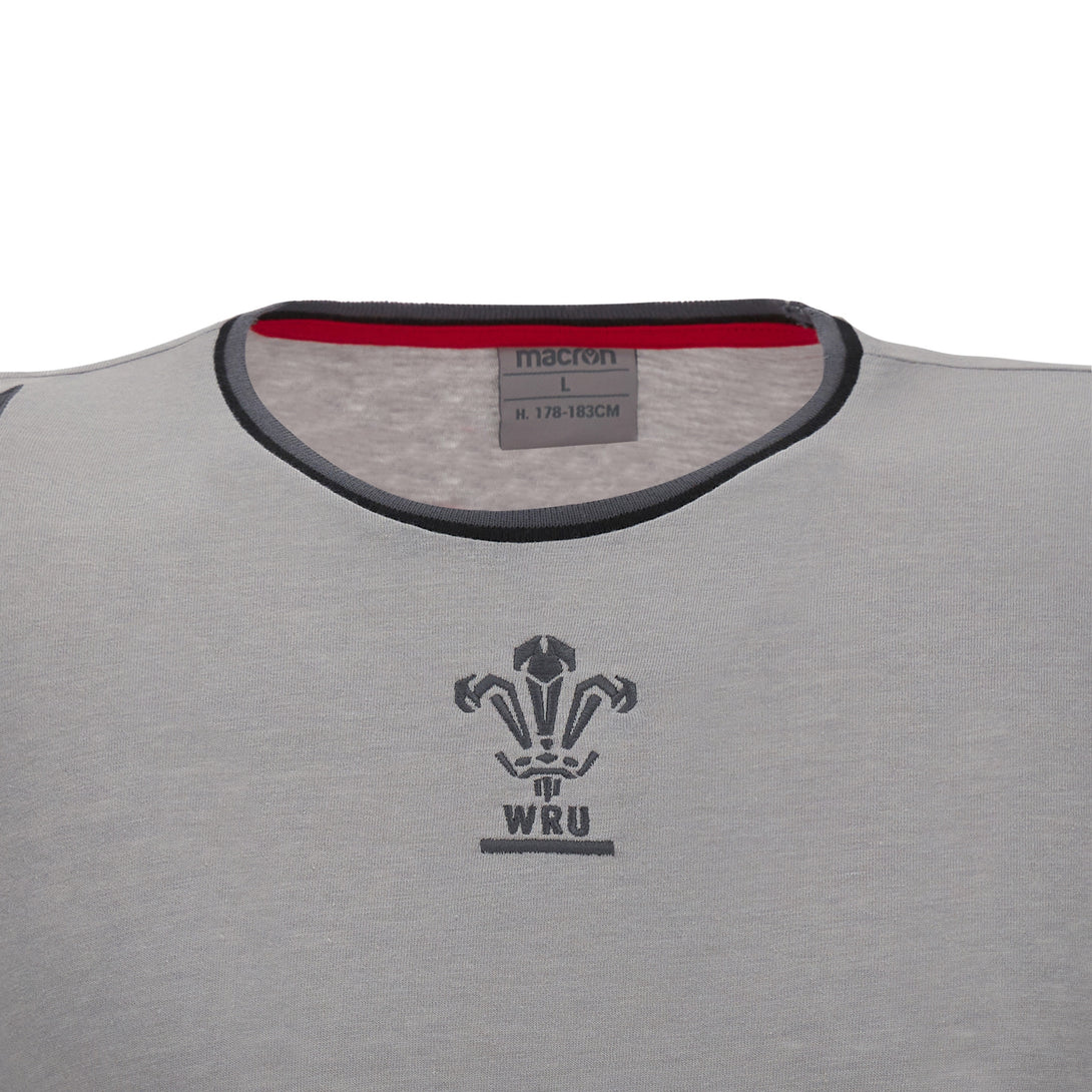 Macron Wales Rugby WRU 22/23 Mens Travel Leisure T-shirt