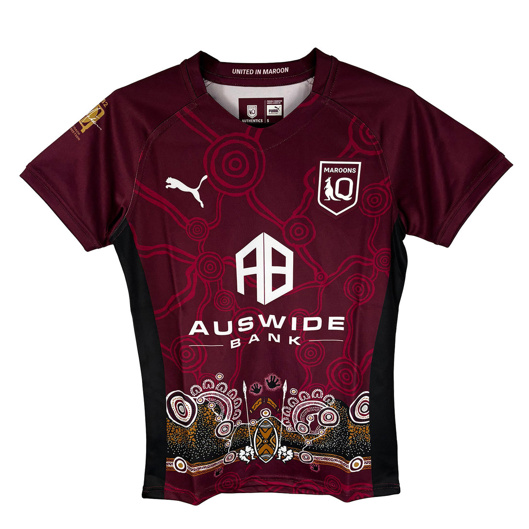 Puma Queensland Maroons Indigenous Kids Rugby Shirt