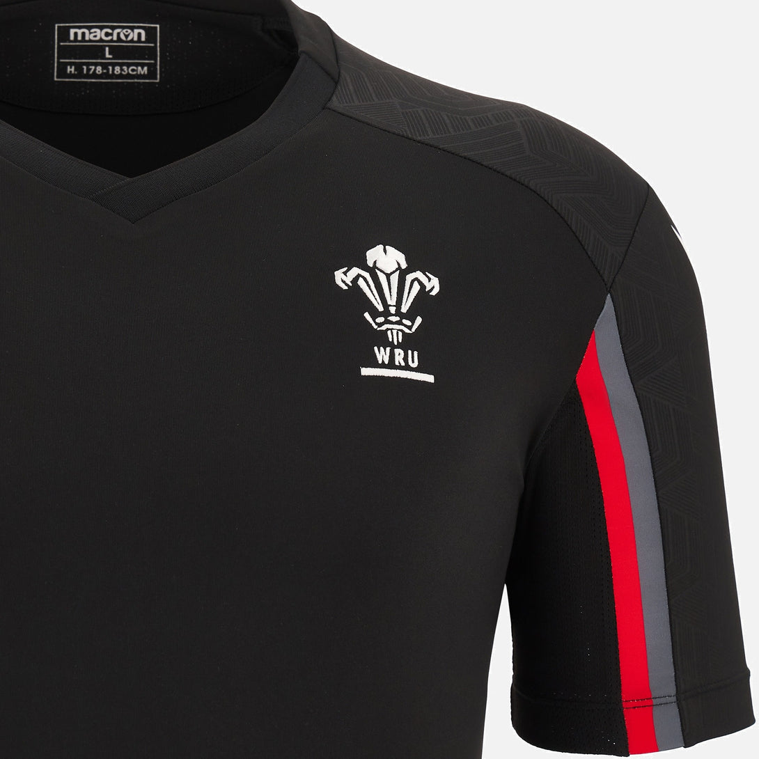 Macron Wales WRU Mens Rugby Staff Training Shirt