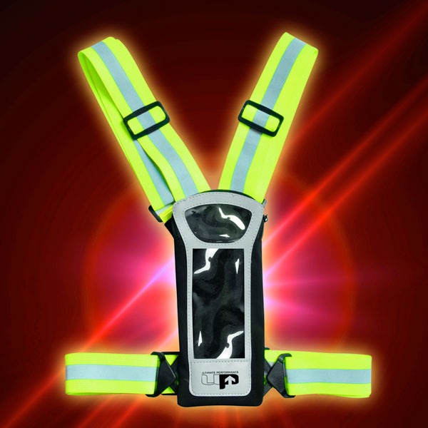 Ultimate Performance Reflective LED Running Vest & Phone Carrier