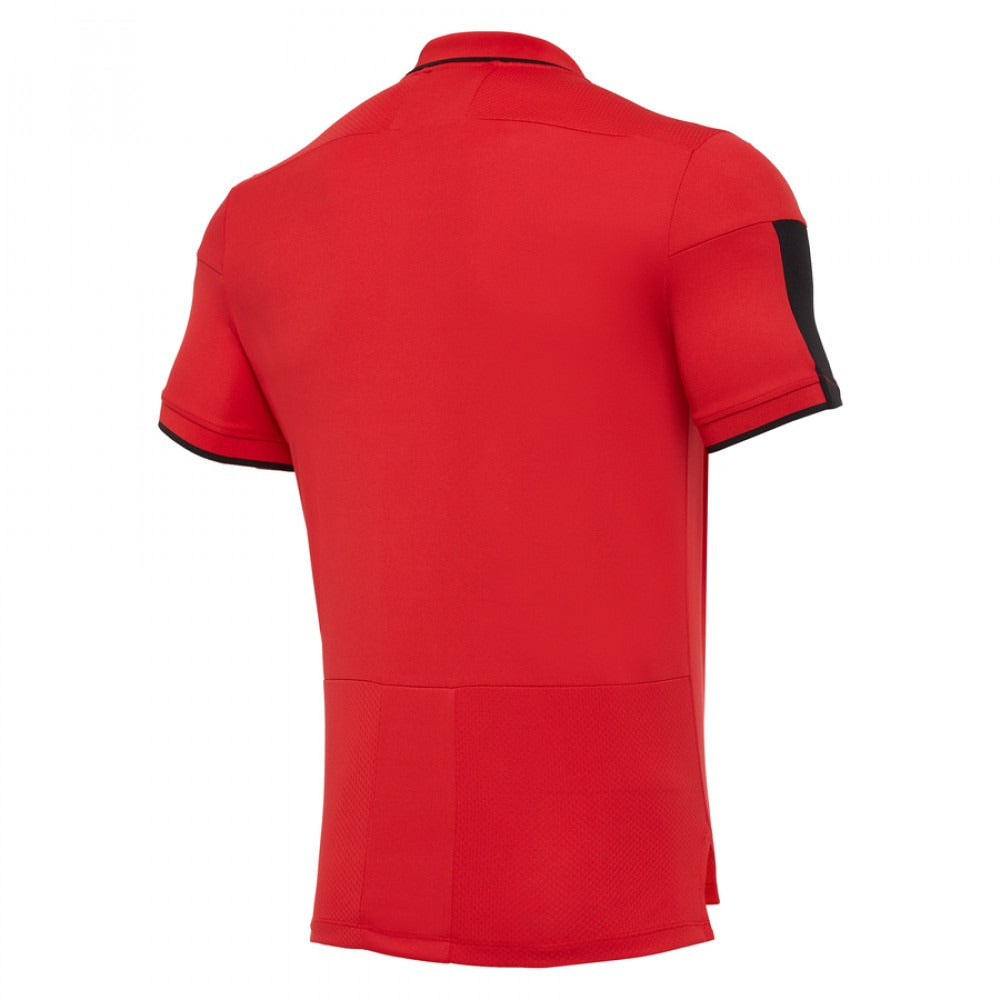 Macron Wales WRU 20 Mens Travel Player Tech Polo