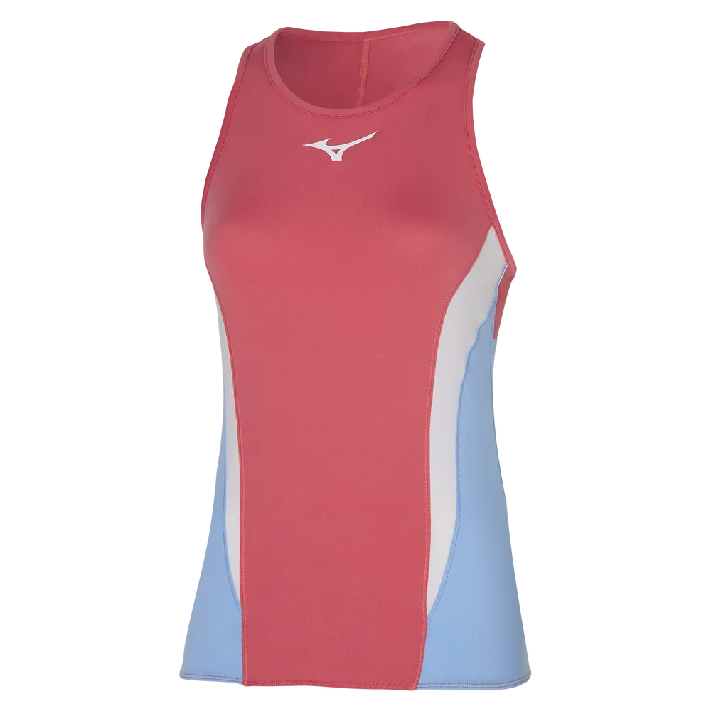 Mizuno Womens Printed Tank Top Tea Rose