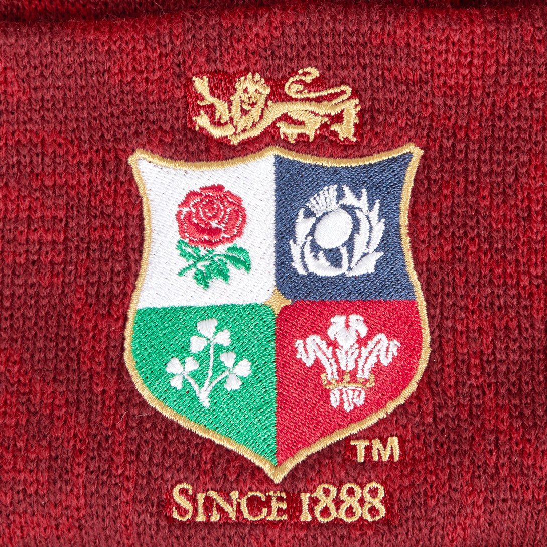 Canterbury British & Irish Lions 2025 Rugby Fleece Lined Bobble Beanie