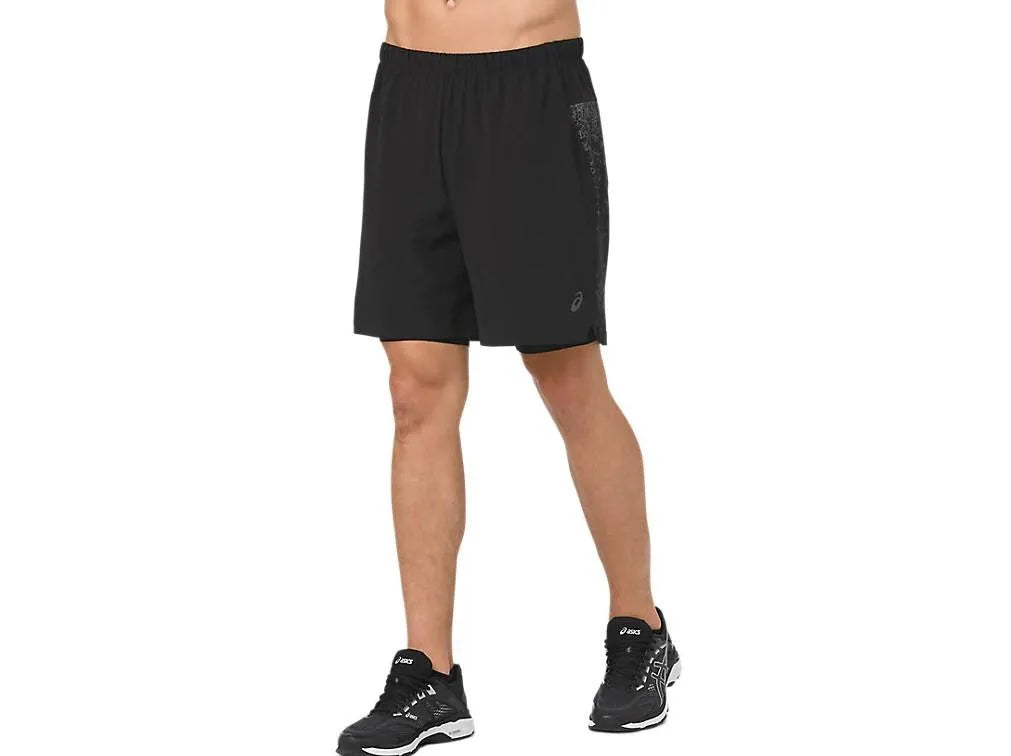 Asics 2-N-1 7IN short mens performance black