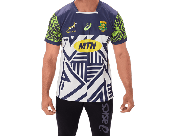 ASICS South Africa Springboks Mens Colab Away Rugby Shirt