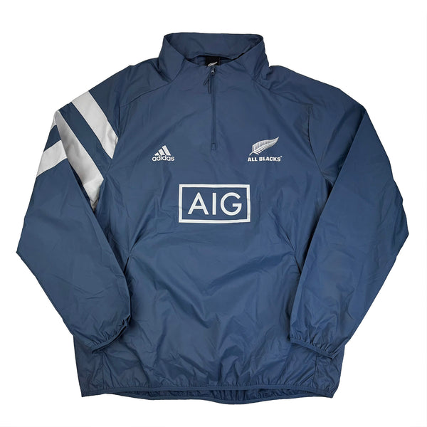 adidas New Zealand All Blacks Mens Windbreaker Zip Top