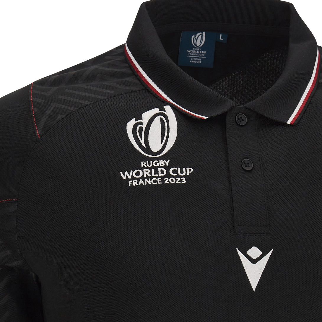 Macron Wales WRU Rugby World Cup 2023 Mens Travel Polo