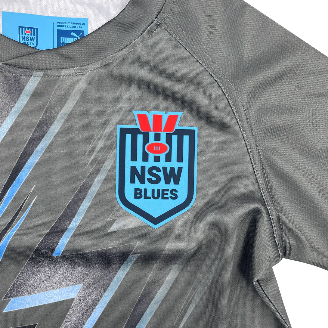 Puma New South Wales Blues Kids 2023 Training Rugby Shirt