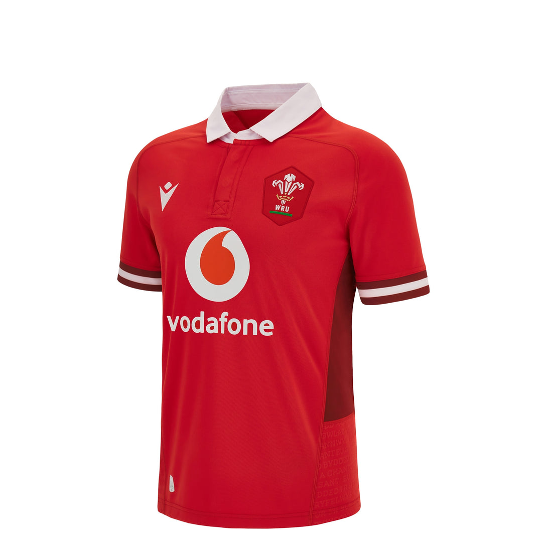 Macron Wales WRU 2024 Kids Home Rugby Shirt