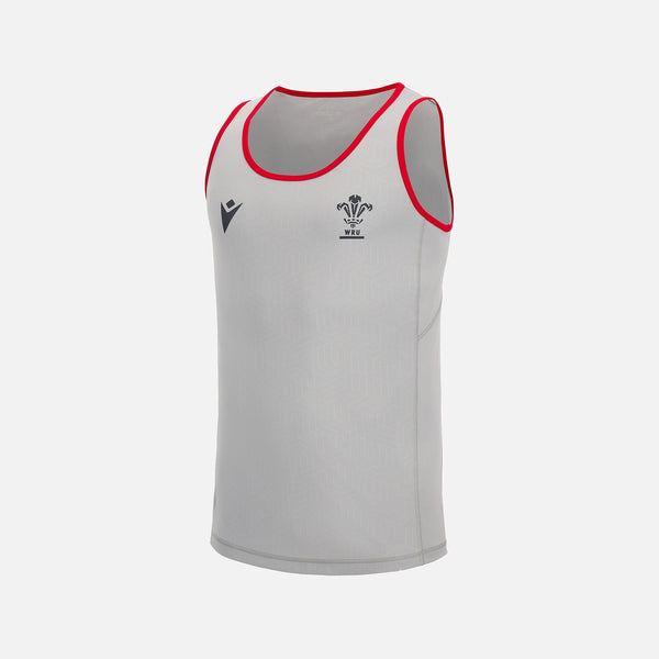 Macron Wales Official WRU 22/23 Kids Training Poly Dry Rugby Singlet