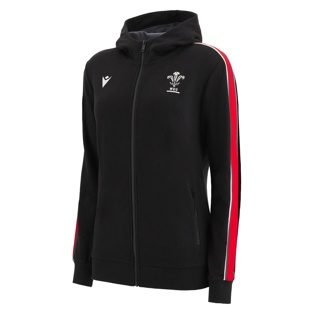 Macron Wales WRU 22/23 Womens Full Length Zip Hoodie 