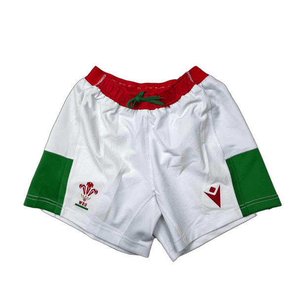 Macron Wales WRU Rugby 22/23 Mens Home Pathway Shorts 