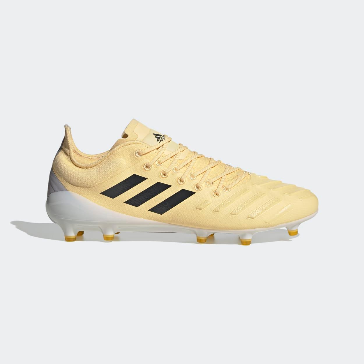 Adidas white and shop gold rugby boots