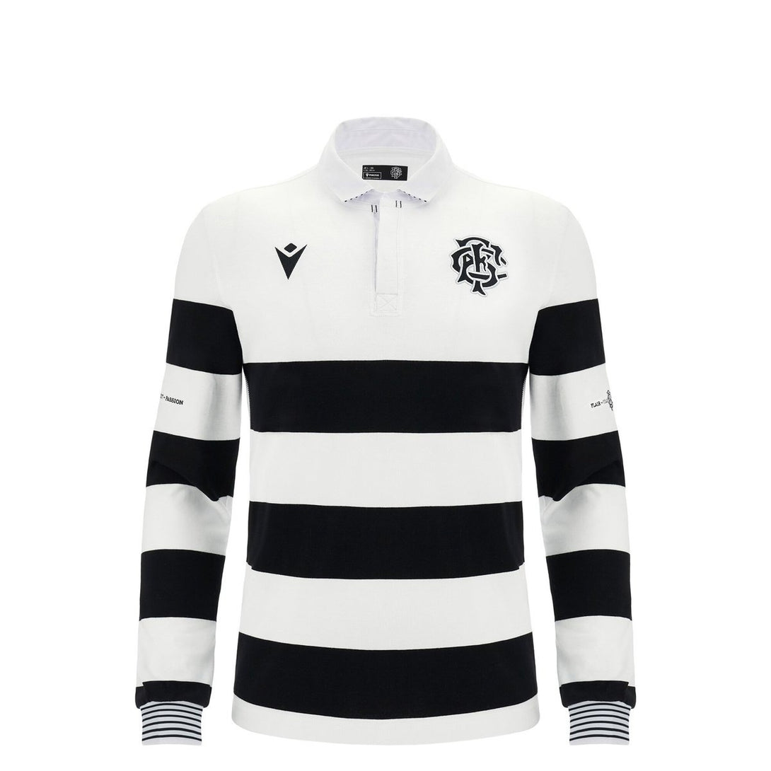 Macron Barbarians FC 23/24 Kids Home Cotton LS Rugby Shirt