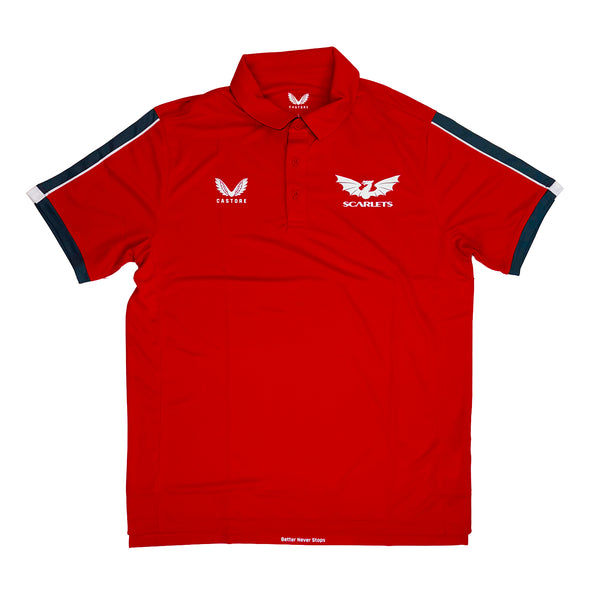 Castore Scarlets Rugby Mens Limited Edition Polo