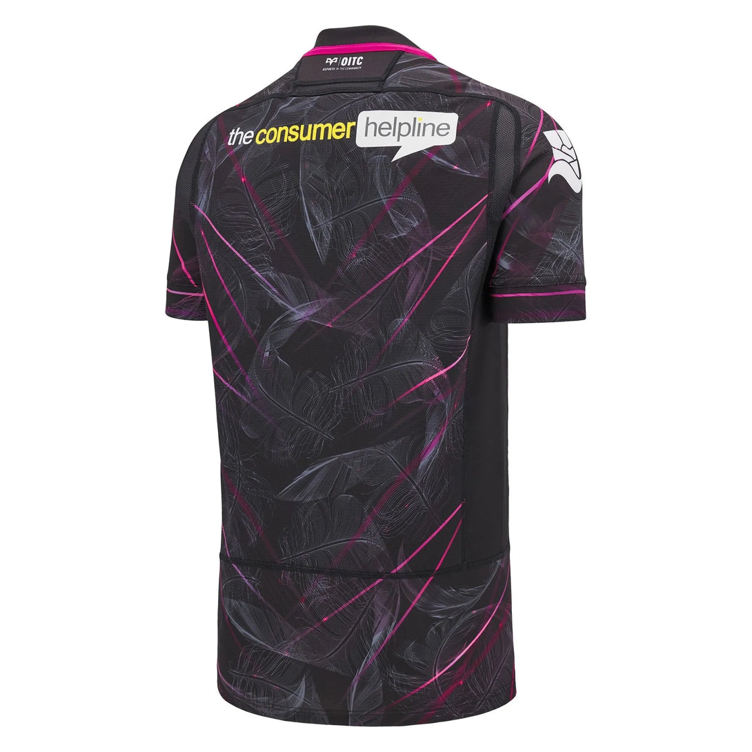 Macron Ospreys Rugby 2024/25 Adults Home Slim Fit Rugby Shirt