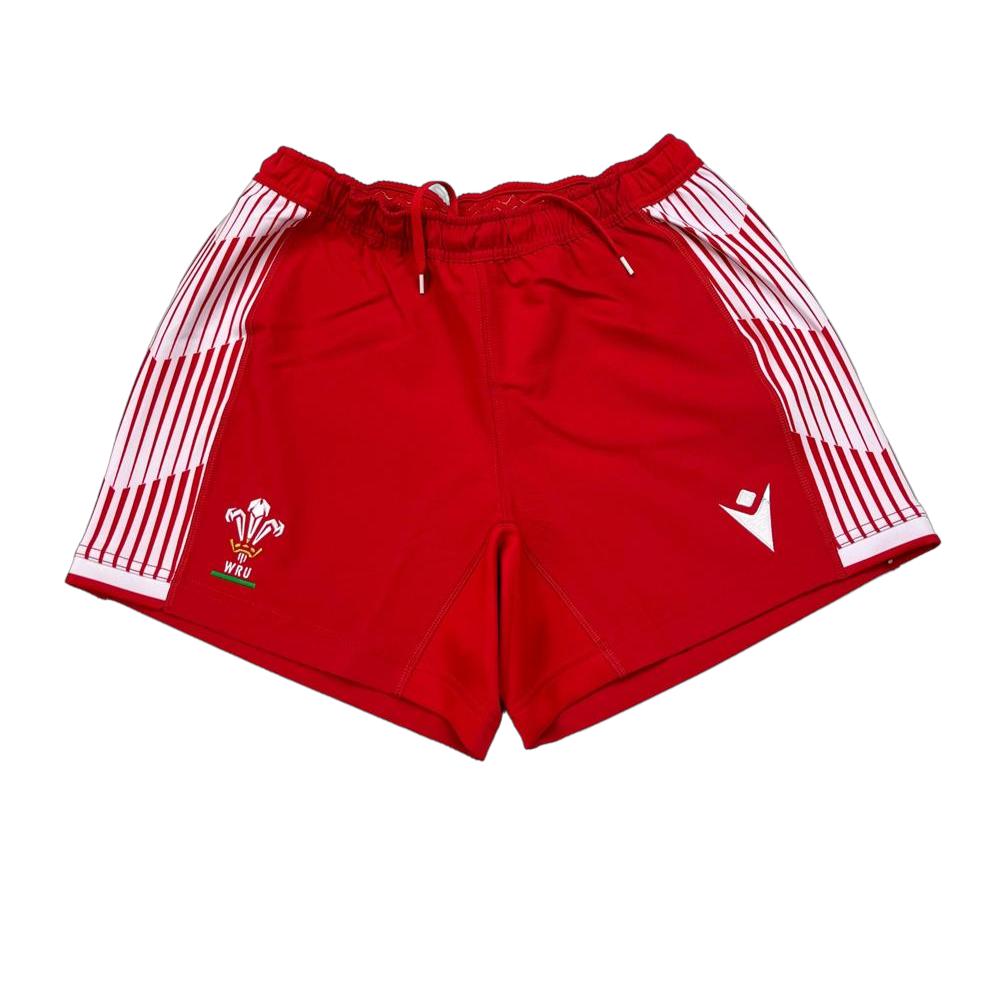 Macron Wales WRU 20 Mens Home Pathway Rugby Shorts