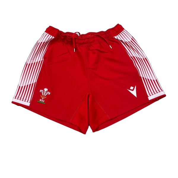 Macron Wales WRU 20 Mens Home Pathway Rugby Shorts