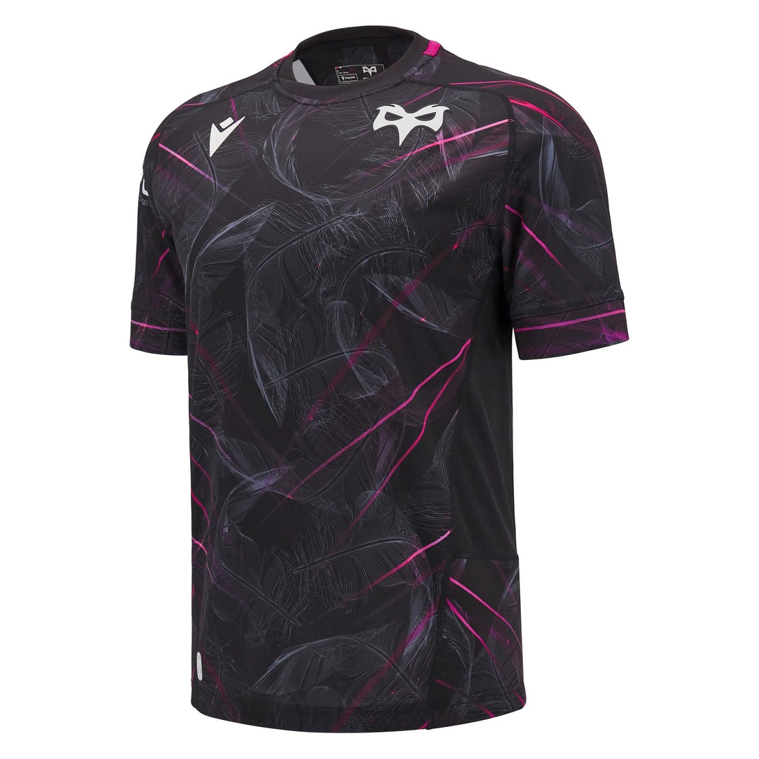 Macron Ospreys Rugby 2024/25 Adults Home Rugby Shirt