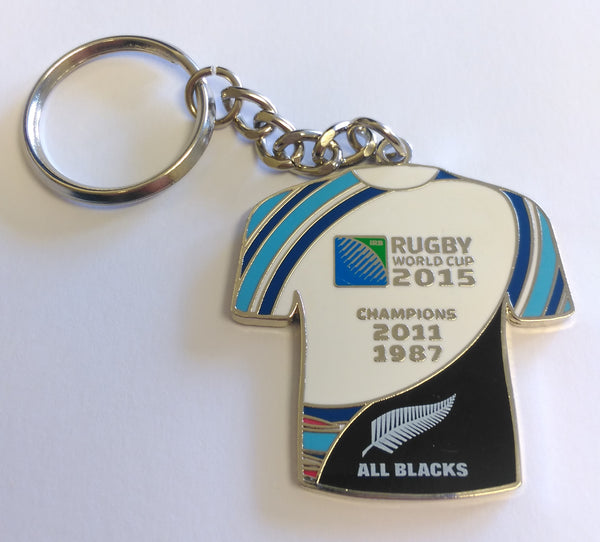 Rugby World Cup 2015 All Blacks Dual Logo Keyring