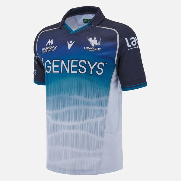 Macron Connacht Rugby 2024/25 Adults Away Poly Rugby Shirt