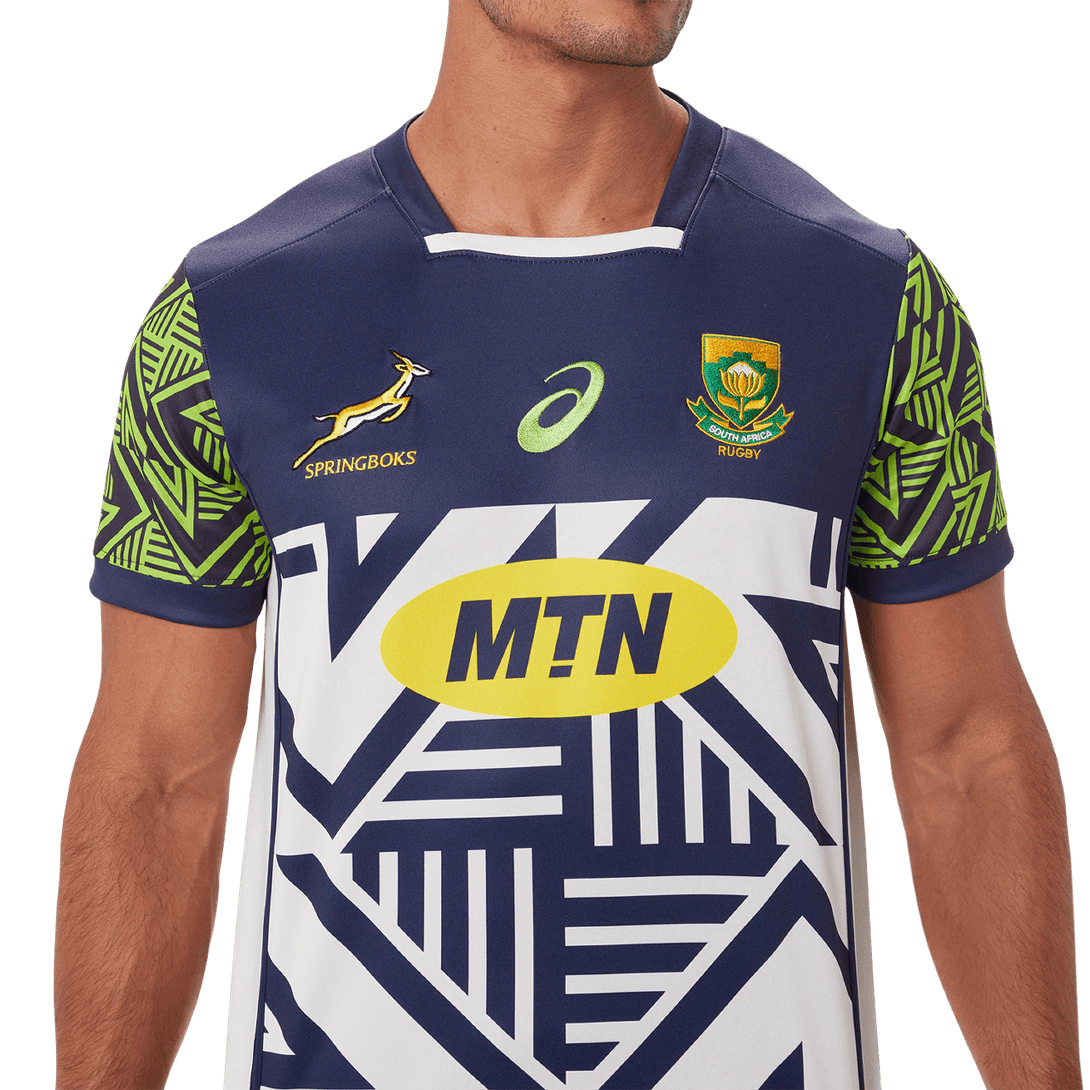 ASICS South Africa Springboks Mens Colab Away Rugby Shirt