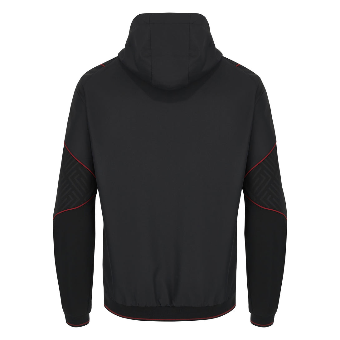 Macron Wales Rugby WRU 2024 Mens Travel Full Zip Hoody