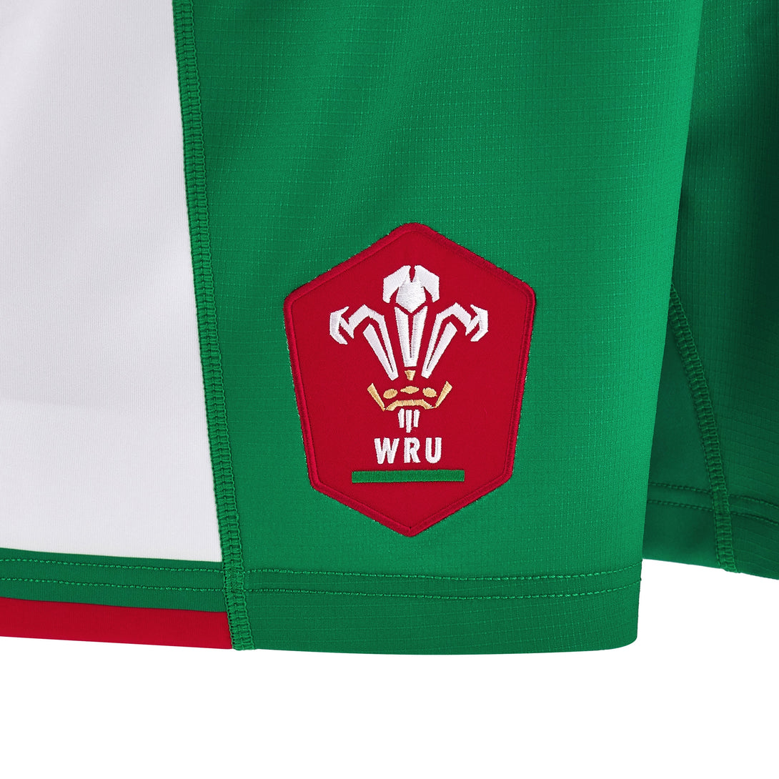 Macron Wales WRU 2024/25 Kids Six Nations Away Rugby Shorts