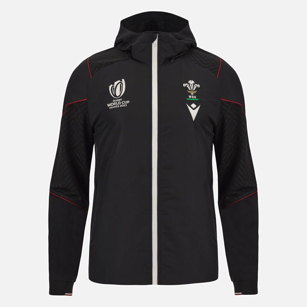 Macron Wales WRU Rugby World Cup 2023 Mens Zip Hoodie