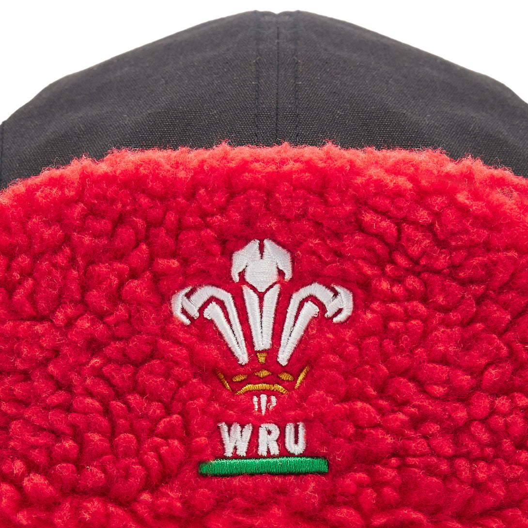 Macron Wales WRU Adults Trapper Fleece Hat