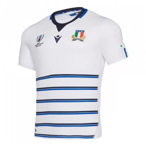 Macron Italy Mens Away RWC Rugby Shirt