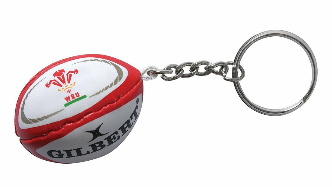 Gilbert Wales Keyring White/Red