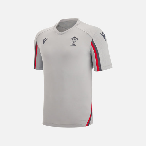 Macron Wales Kids Rugby Player Training Shirt