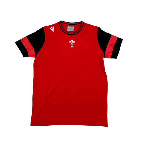 Macron Wales WRU 21 Kids Travel Leisure Shirt