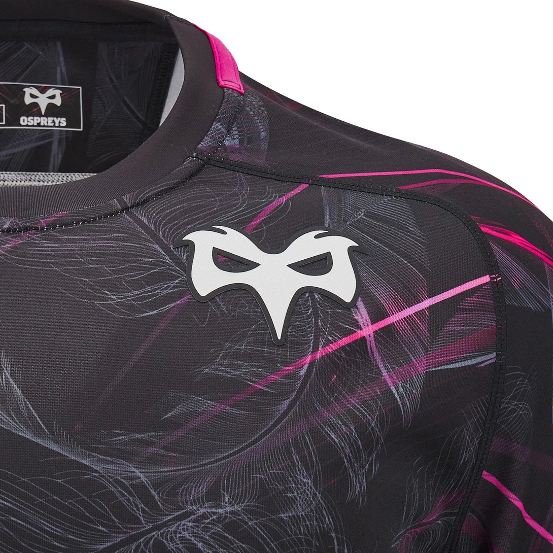 Macron Ospreys Rugby 2024/25 Kids Home Rugby Shirt